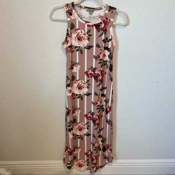 ❌SOLD❌J for Justify midi floral dress - Picture 1 of 3